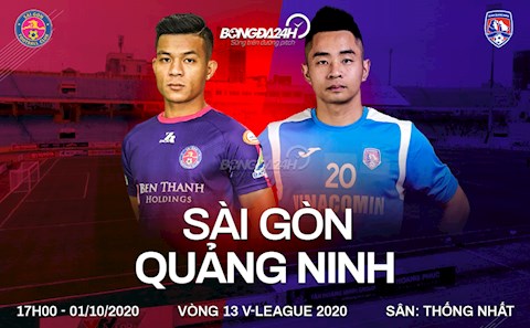 Nhận định bóng đá Sài Gòn vs Quảng Ninh 17h00 ngày 1/10 (V-League 2020)