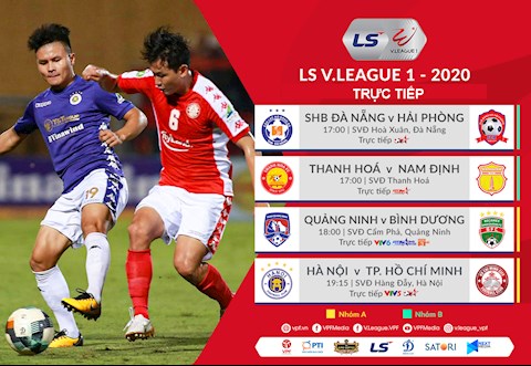 Trực tiếp vòng 1 GĐ 2 V.League hôm nay 10/10/2020 (Link xem Full HD)