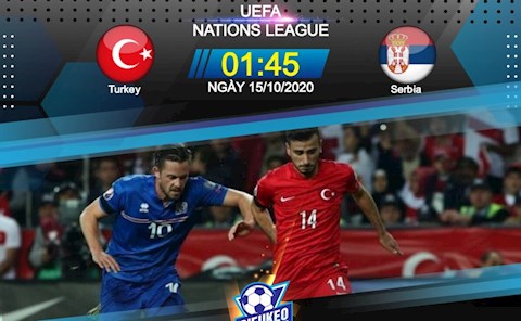 Nhận định bóng đá Thổ Nhĩ Kỳ vs Serbia 1h45 ngày 15/10 (UEFA Nations League 2020/21)