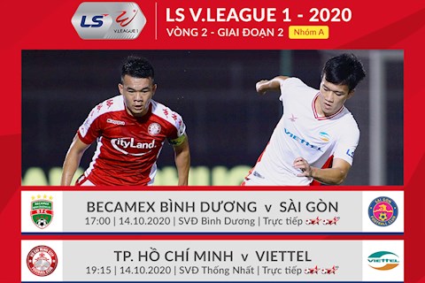 Trực tiếp V.League hôm nay 14/10/2020 (Link xem BDTV, BDTV HD)