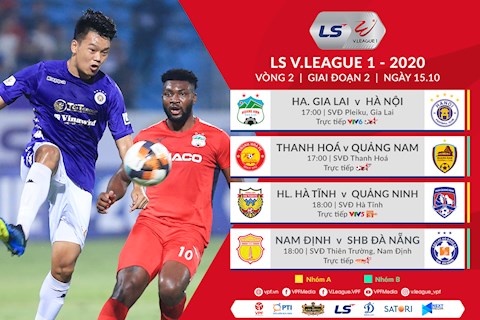 Trực tiếp V.League hôm nay 15/10/2020 (Link xem Full HD)