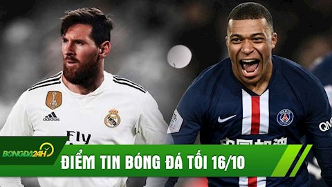 Điểm tin tối 16/10: SỐC Messi suýt chút nữa gia nhập Real; Juventus chi tiền tấn mua Mbappe