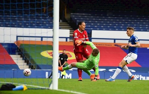 Derby Merseyside bất phân thắng bại: Everton và Pickford gặp may!