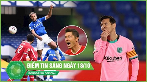 ĐIỂM TIN BÓNG ĐÁ 18/10: Truyền nhân Ronaldo bật cao giữ lại 1 điểm cho Everton; Real và Barca rủ nhau mất điểm