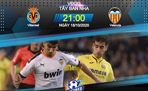 Nhận định bóng đá Villarreal vs Valencia 21h00 ngày 18/10 (La Liga 2020/21)