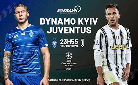 Nhận định bóng đá Dynamo Kiev vs Juventus 23h55 ngày 20/10 (UEFA Champions League 2020/21)