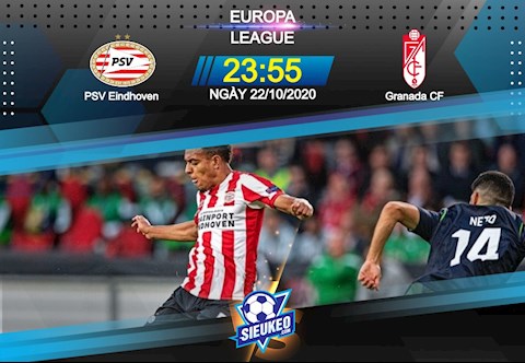 Nhận định bóng đá PSV Eindhoven vs Granada 23h55 ngày 22/10 (Europa League 2020/21)