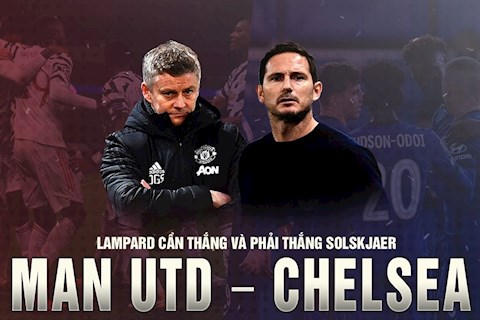 Man Utd vs Chelsea: Lampard cần thắng và phải thắng Solskjaer
