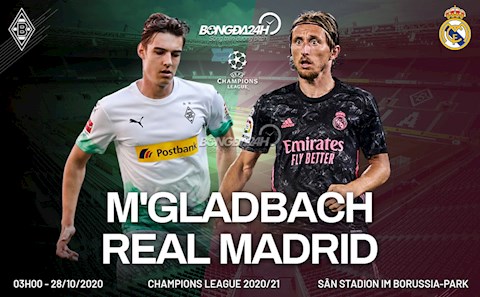 Nhận định Gladbach vs Real Madrid (3h00 ngày 28/10): Tiếp đà chiến thắng