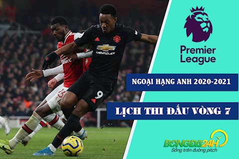 Lịch thi đấu Ngoại hạng Anh 2020/21 mới nhất vòng 7: Đại chiến MU - Arsenal