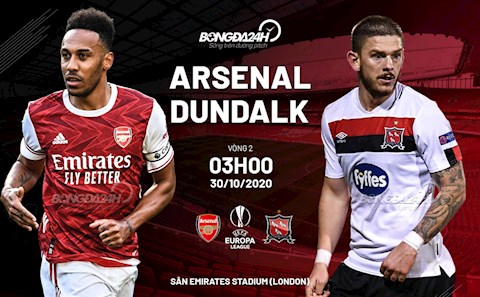 Nhận định Arsenal vs Dundalk (03h00 ngày 30/10): Đẳng cấp chênh lệch
