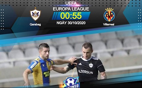 Nhận định bóng đá Qarabag vs Villarreal 0h55 ngày 30/10 (Europa League 2020/21)