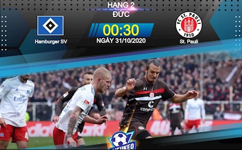 Nhận định bóng đá Hamburg vs St. Pauli 0h30 ngày 31/10 (Hạng 2 Đức 2020/21)