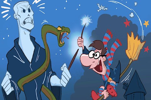 Biếm họa: Messi được ví như Harry Potter, Ronaldo lại nhận vai ác