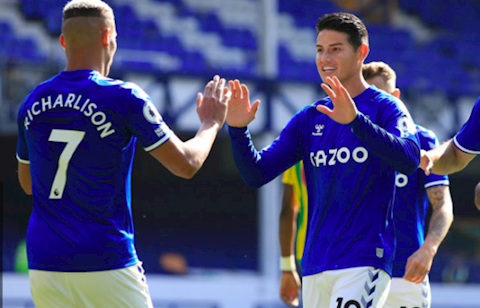 Richarlison dùng James Rodriguez đe dọa cả Ngoại hạng Anh