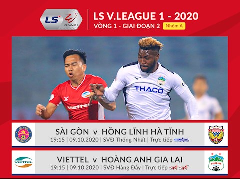 Trực tiếp vòng 1 GĐ 2 V.League hôm nay 9/10/2020 (Link xem Full HD)