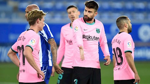 Bị Alaves cầm hòa, Barca tệ nhất sau 18 năm