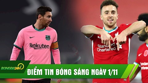 ĐIỂM TIN SÁNG 1/11: Liverpool ngược dòng ngoạn mục; Barca không thể thắng dù hơn người