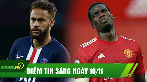 ĐIỂM TIN SÁNG 10/11: Neymar đưa ra quyết định về tương lai; MU bị Real ép giá vụ Pogba