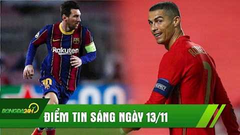 ĐIỂM TIN SÁNG 13/11: PSG vung tiền tấn mua Messi; Ronaldo đến Anh và có bến đỗ bất ngờ