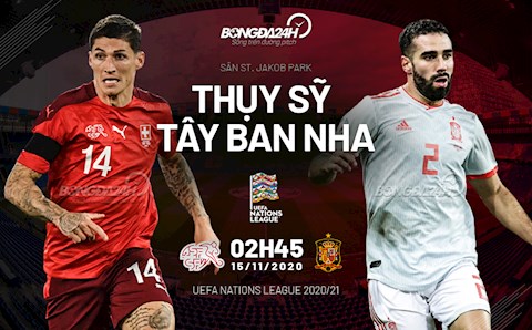 Nhận định bóng đá Thụy Sỹ vs Tây Ban Nha 2h45 ngày 15/11 (UEFA Nations League 2020/21)