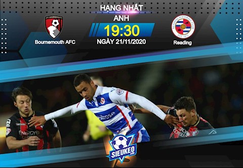Nhận định bóng đá Bournemouth vs Reading 19h30 ngày 21/11 (Hạng Nhất Anh 2020/21)
