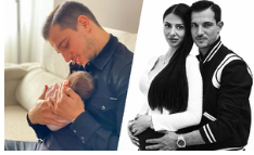 Sao Arsenal khoe ảnh con gái đầu lòng