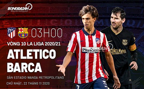 Nhận định Atletico vs Barca (3h00 ngày 22/11): Quật ngã Gã khổng lồ