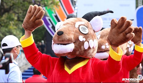 ẢNH: Sao la - Linh vật SEA Games 31 chính thức ra mắt