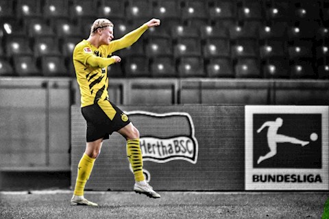 Dortmund 5-2 Hertha Berlin: Show diễn của Erling Haaland!