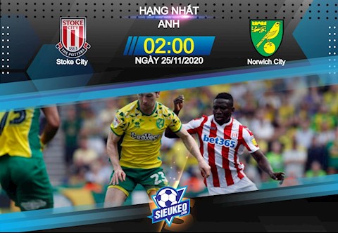 Nhận định bóng đá Stoke vs Norwich 2h00 ngày 25/11 (Hạng Nhất Anh 2020/21)