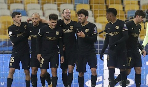 Đội hình Barca trước Dynamo Kiev trẻ nhất kể từ năm 2011