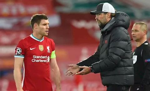 Milner chỉ ra 2 lý do khiến Liverpool thua sốc Atalanta