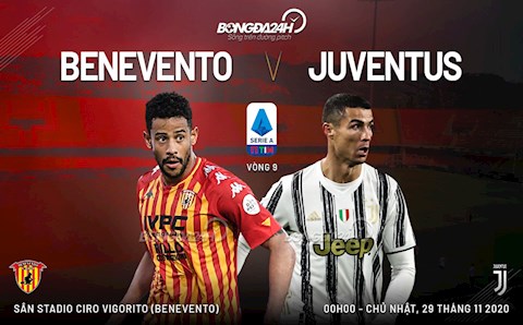 Nhận định bóng đá Benevento vs Juventus 0h00 ngày 29/11 (Serie A 2020/21)