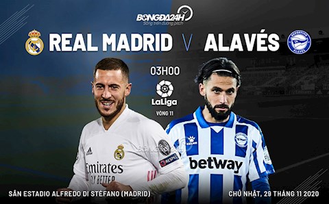 Nhận định bóng đá Real Madrid vs Alaves 3h00 ngày 29/11 (La Liga 2020/21)