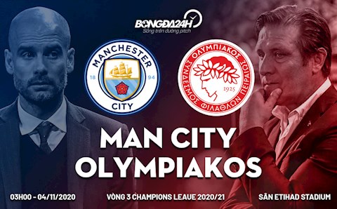 Dễ dàng hạ gục Olympiakos, Man City toàn thắng ở Champions League