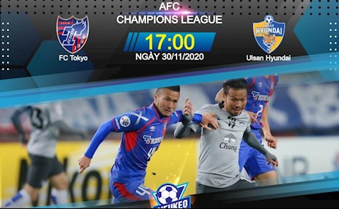 Nhận định bóng đá Tokyo vs Ulsan Hyundai 17h00 ngày 30/11 (AFC Champions League 2020)