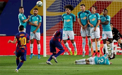 Đã bao lâu rồi Messi chưa ghi bàn từ chấm đá phạt trực tiếp?