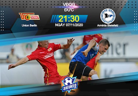 Nhận định bóng đá Union Berlin vs Bielefeld 21h30 ngày 7/11 (Bundesliga 2020/21)