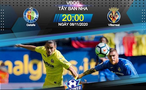 Nhận định bóng đá Getafe vs Villarreal 20h00 ngày 8/11 (La Liga 2020/21)