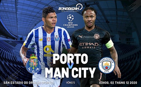 Nhận định bóng đá Porto vs Man City 3h00 ngày 2/12 (Champions League 2020/21)