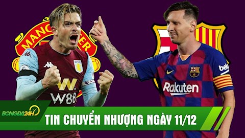 TIN CHUYỂN NHƯỢNG 11/12: MU phá kỷ lục chuyển nhượng vì Grealish; Messi lại ra điều kiện để ở lại Barca