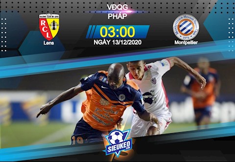 Nhận định bóng đá Lens vs Montpellier 3h00 ngày 13/12 (Ligue 1 2020/21)