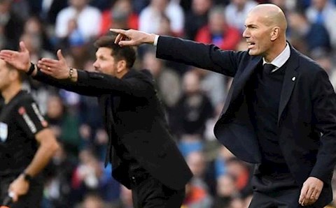 HLV Zidane nói gì về khả năng Atletico Madrid vô địch La Liga?