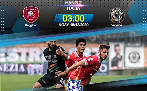 Nhận định bóng đá Reggina vs Venezia 3h00 ngày 15/12 (Hạng 2 Italia 2020/21)