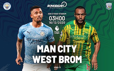 Nhận định bóng đá Man City vs West Brom 3h00 ngày 16/12 (Premier League 2020/21)