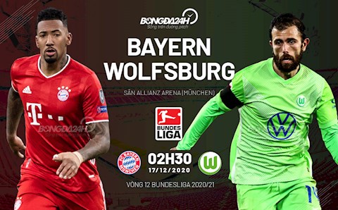 Nhận định bóng đá Bayern Munich vs Wolfsburg 2h30 ngày 17/12 (Bundesliga 2020/21)