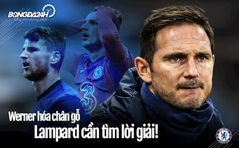 Werner hóa chân gỗ khó tin, Lampard cần sớm tìm lời giải!