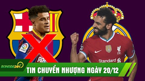 TIN CHUYỂN NHƯỢNG 20/12: Barca tống bom xịt ra đường ngay mùa đông; Salah sẽ gia nhập Real vào mùa hè tới?