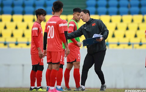 ẢNH: U22 Việt Nam rèn kỹ tình huống cố định trước trận đấu với ĐT Việt Nam